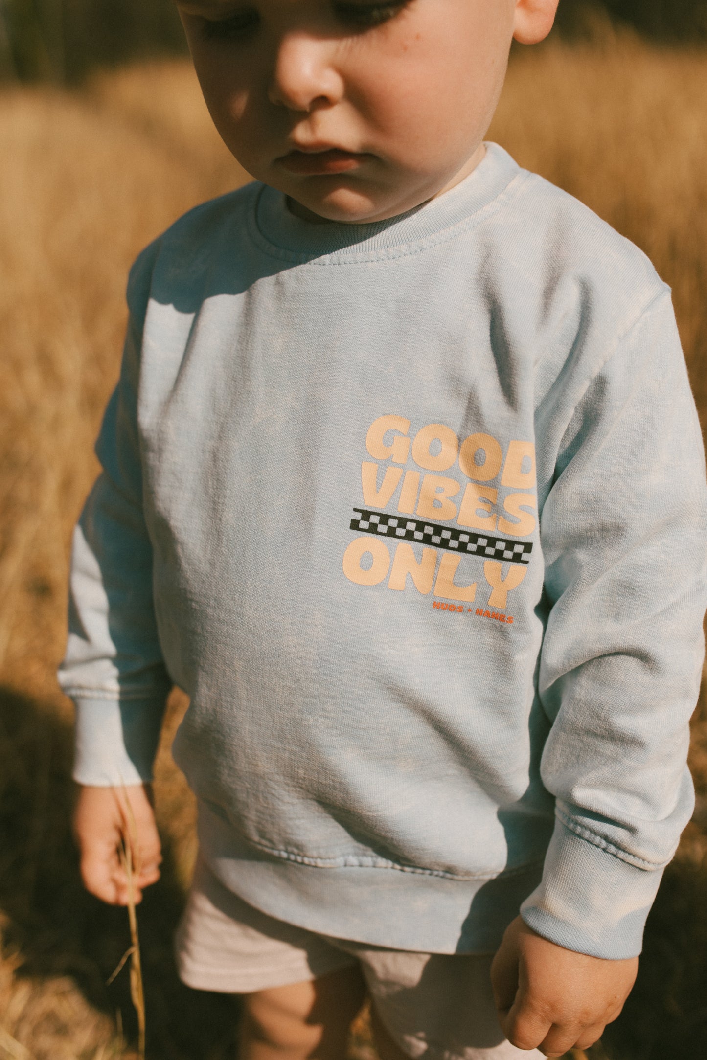 Happy Place Acid Wash Crew Neck