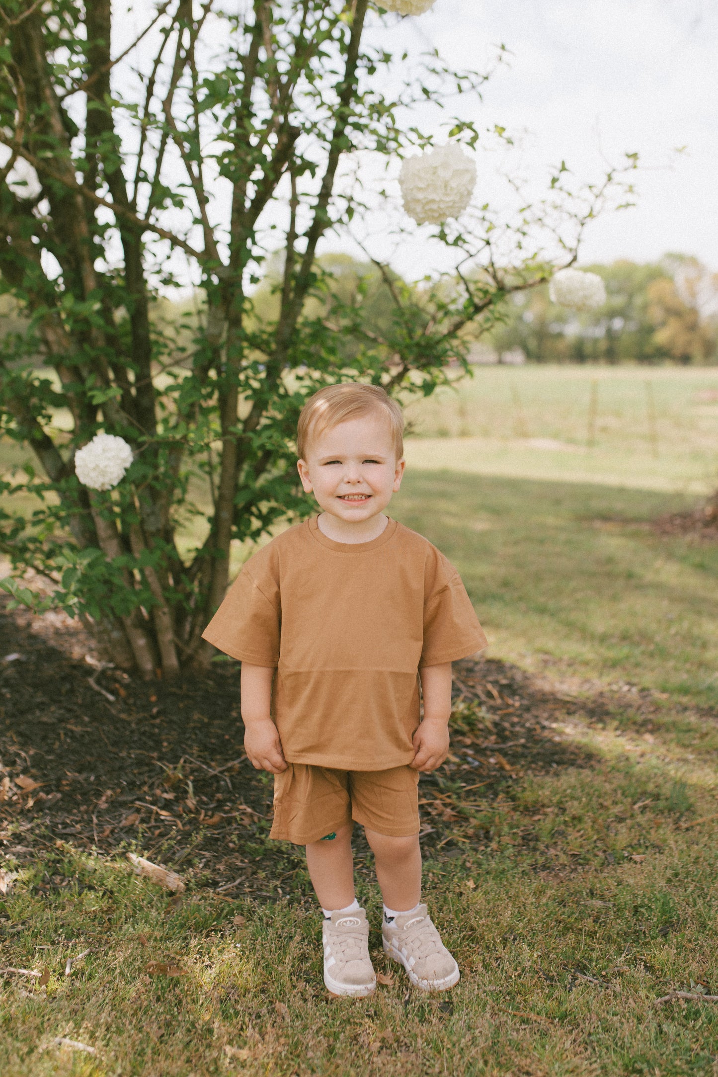He Restores Toddler Short Set