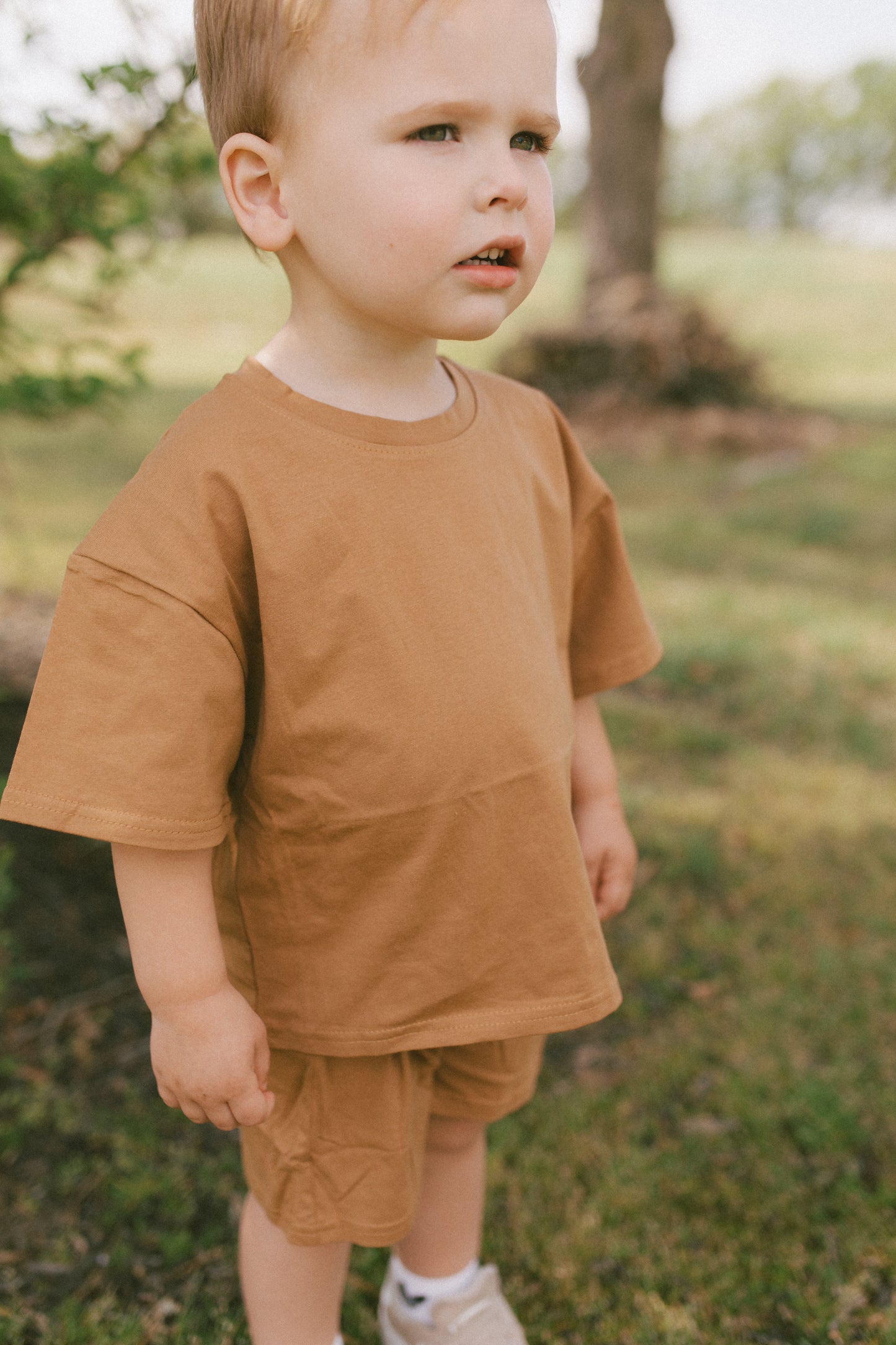 He Restores Toddler Short Set