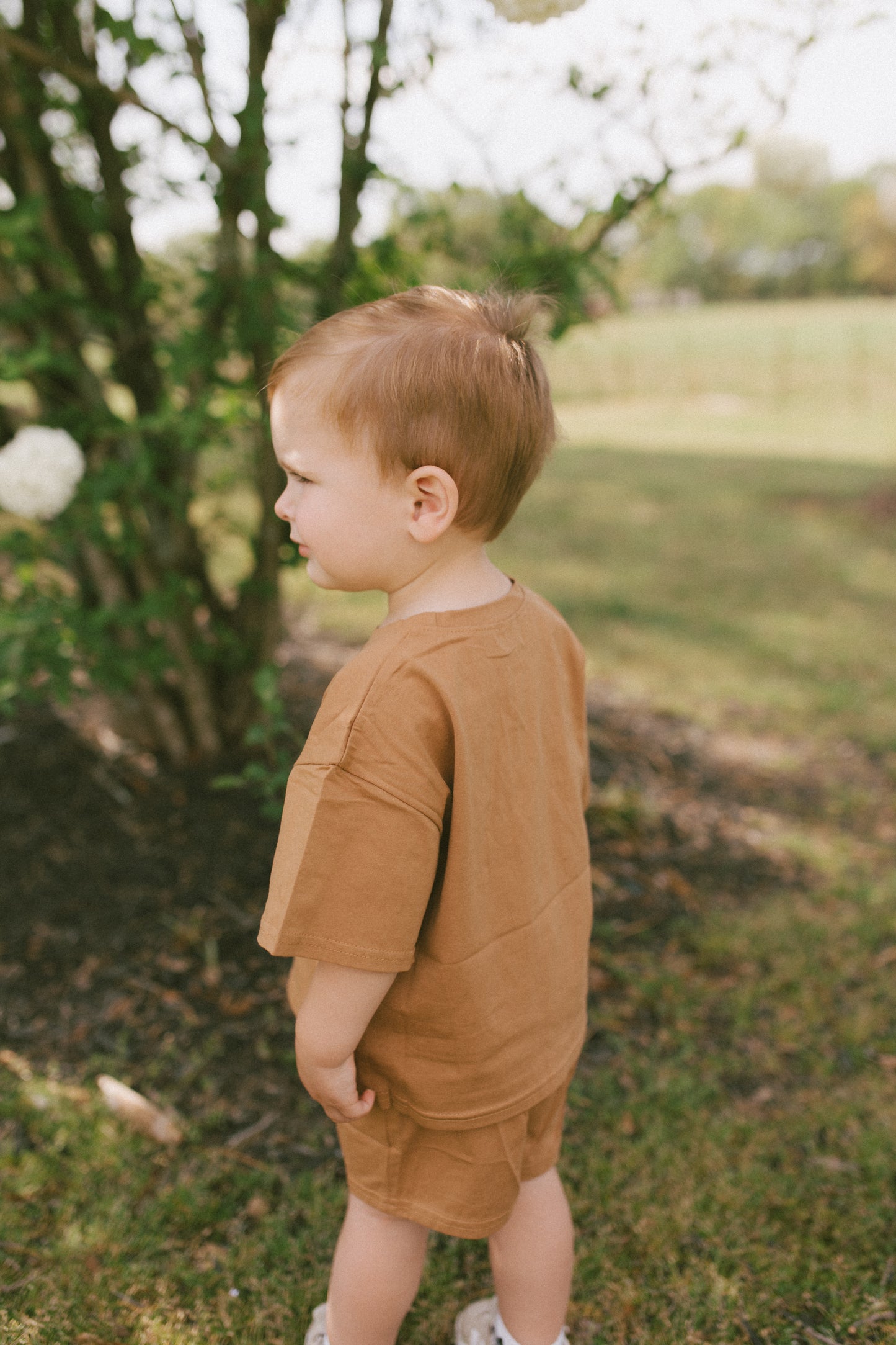 He Restores Toddler Short Set