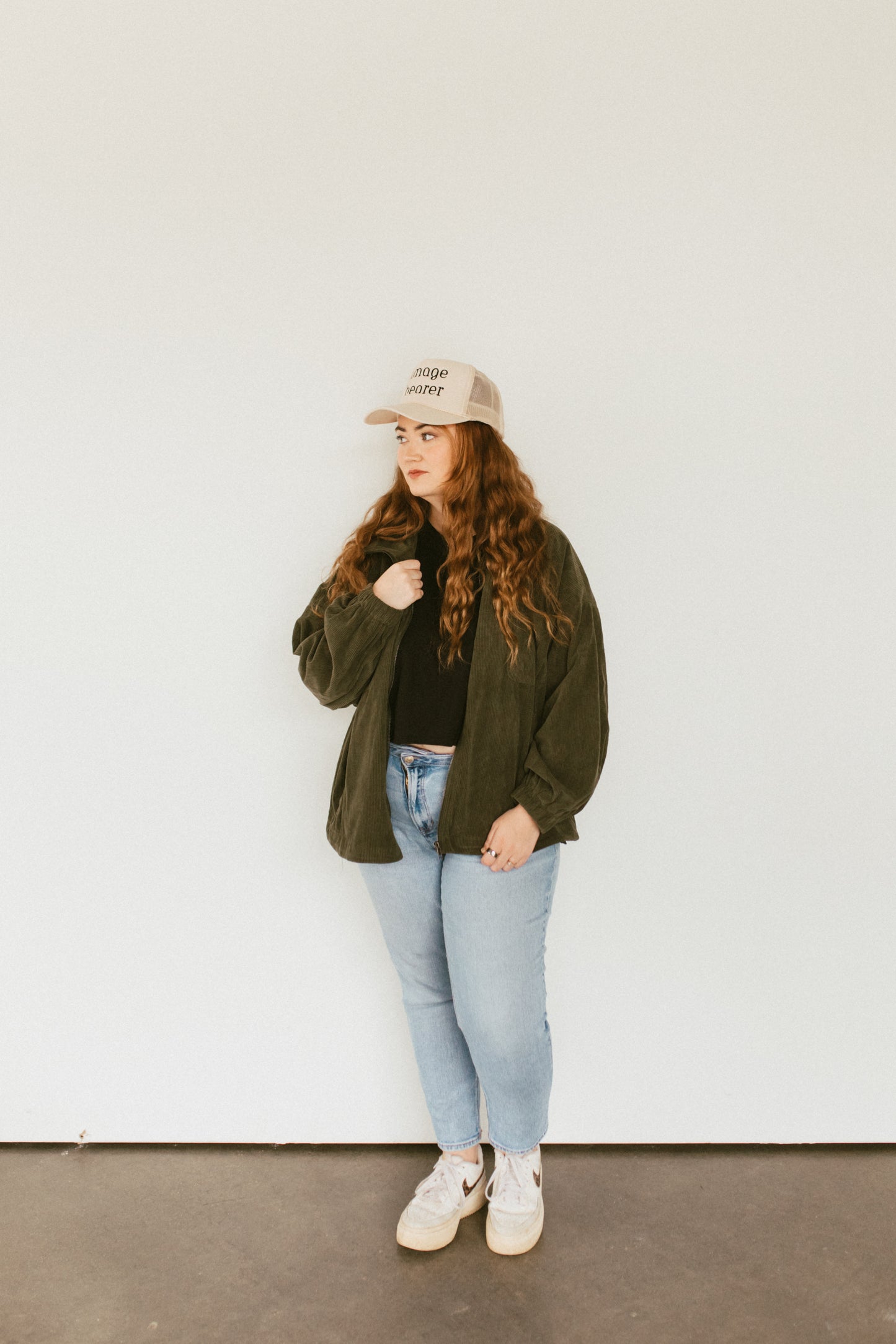 Green Pastures Corduroy Oversized Jacket