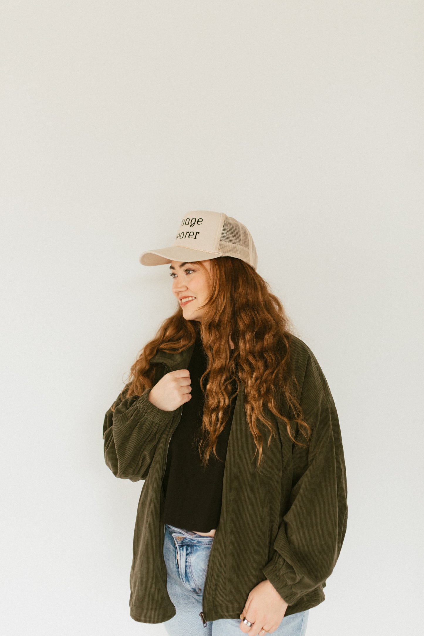 Green Pastures Corduroy Oversized Jacket