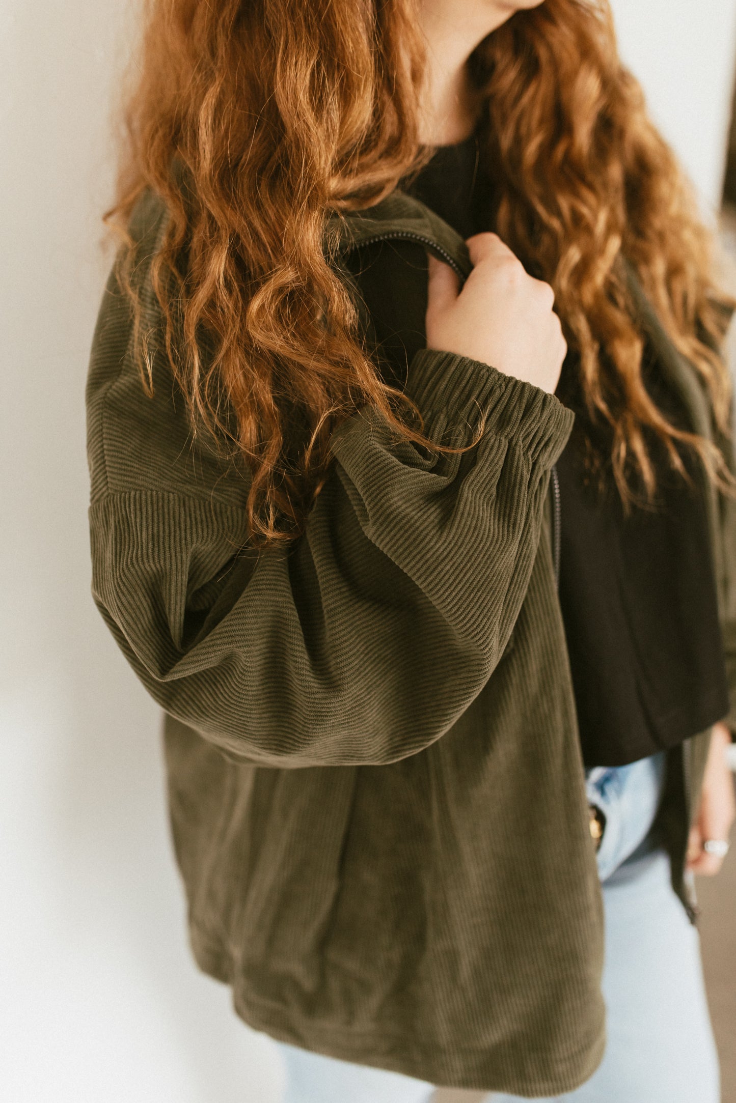 Green Pastures Corduroy Oversized Jacket