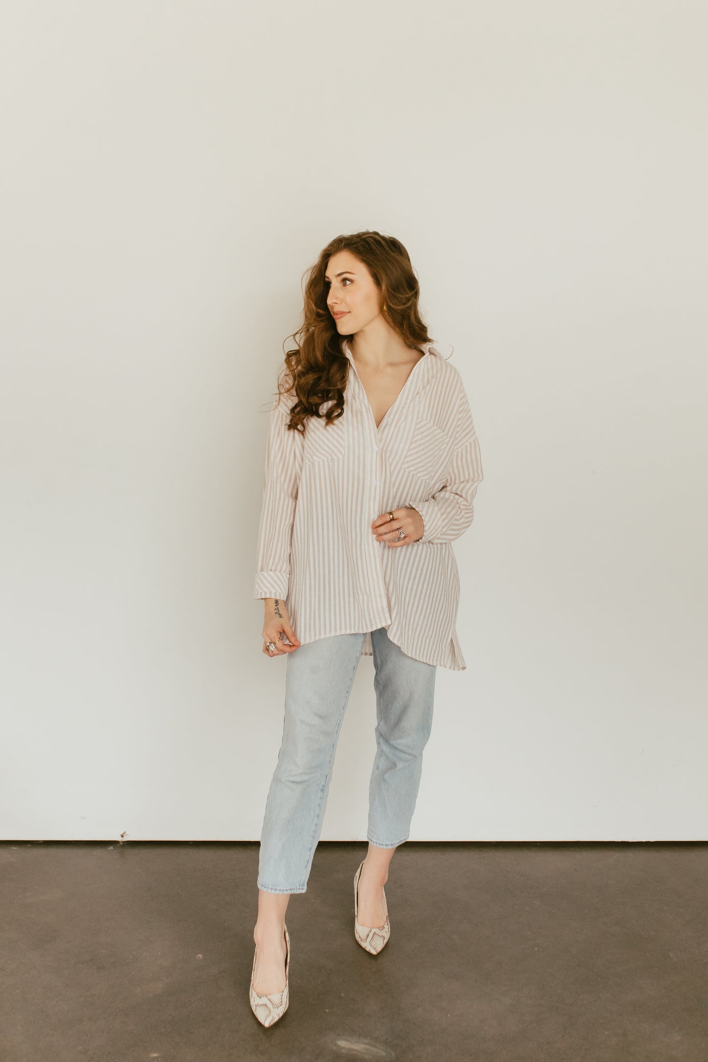 Abundance Button Down Top