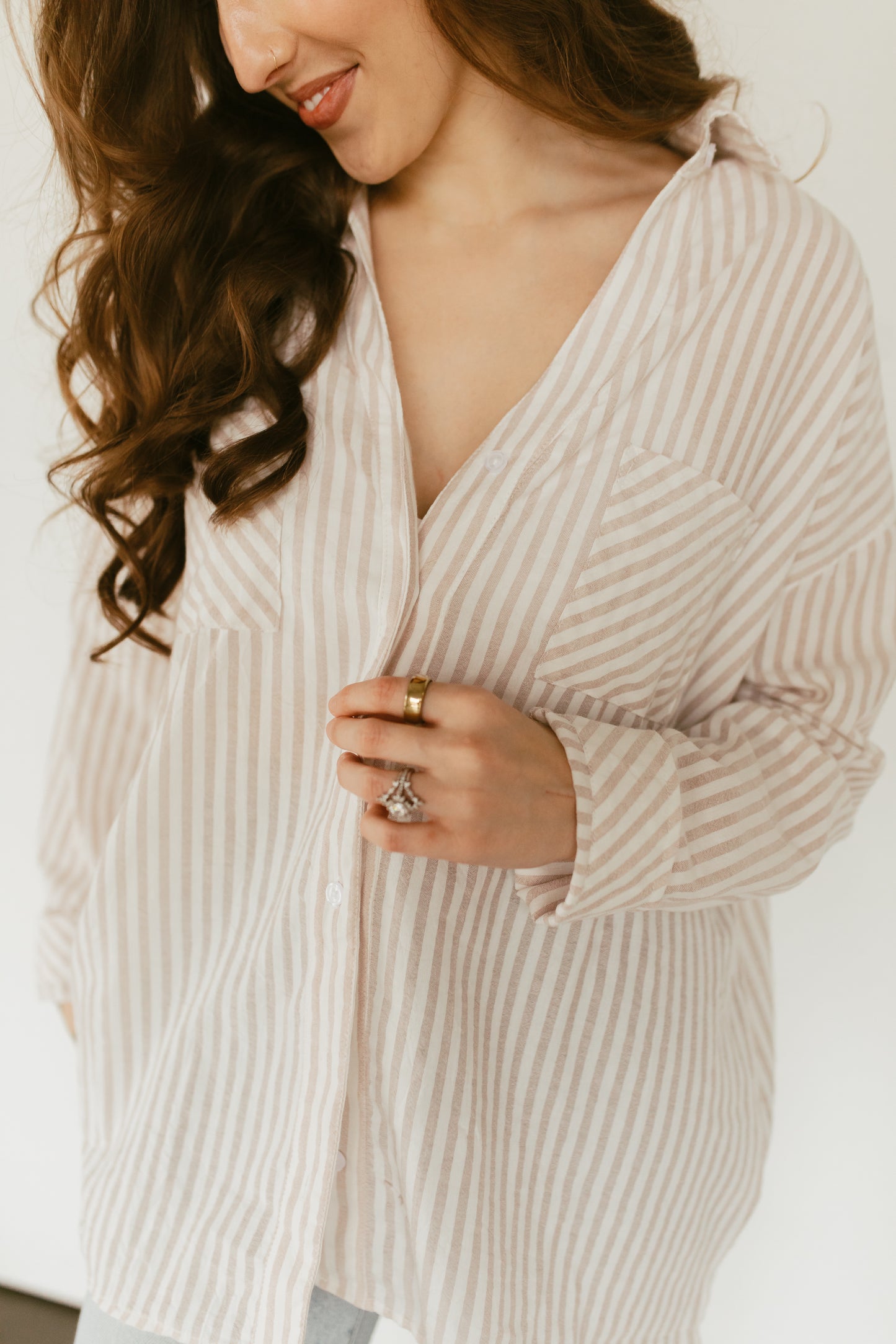 Abundance Button Down Top