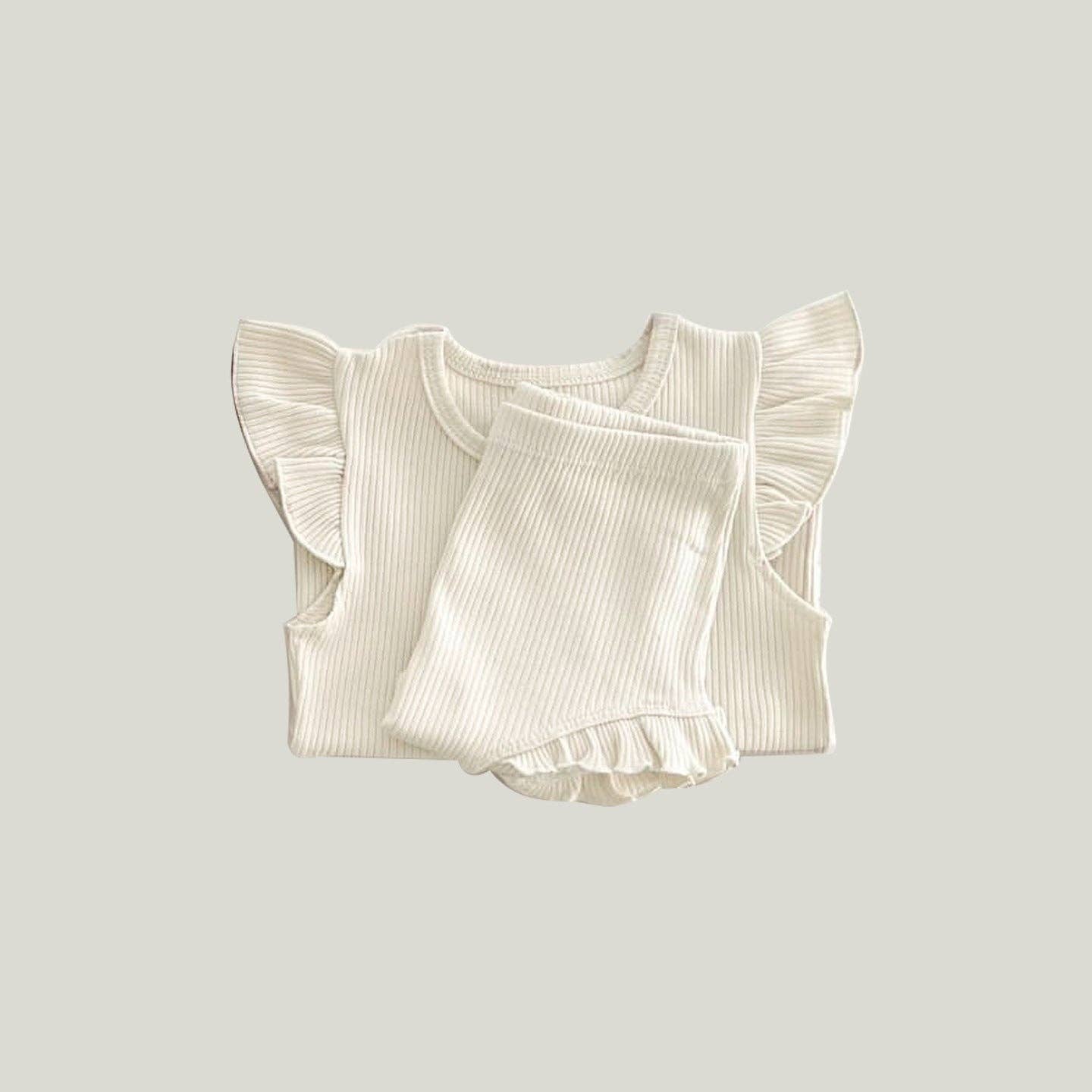 So Loved Set - Ruffle Top & Bottoms