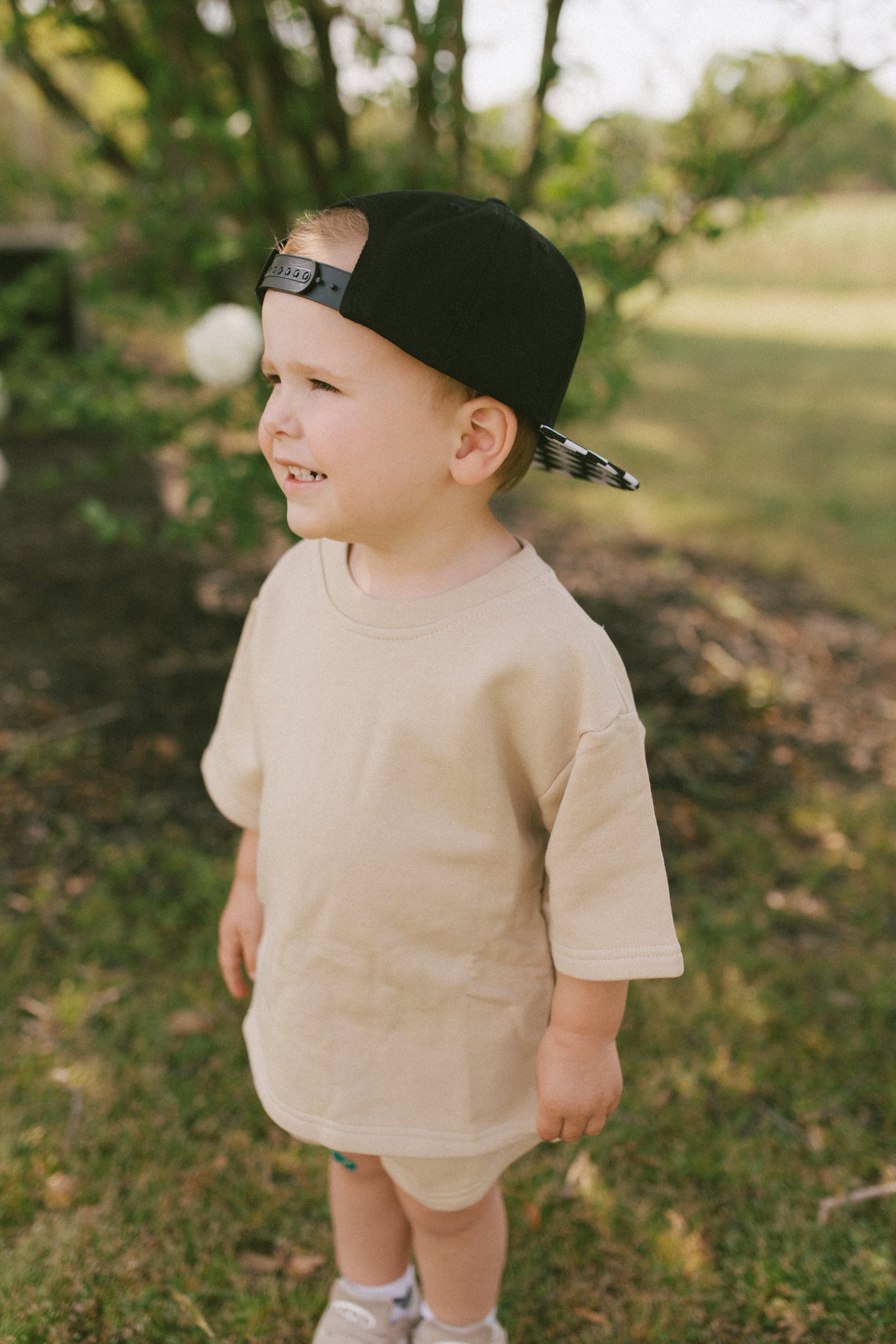 Black & White Checker Snapback